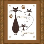 grille broderie chat