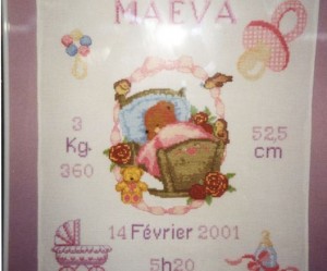 grille broderie naissance gratuite