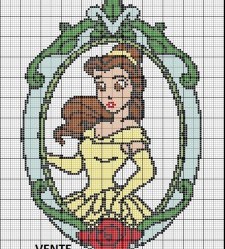 grille broderie princesse disney