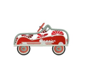 motif broderie voiture